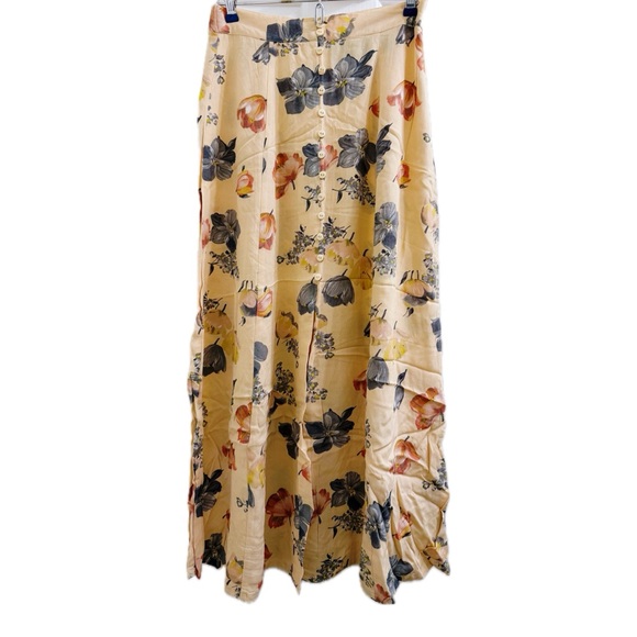 Vintage Dresses & Skirts - Vintage Express Floral Button Front Maxi Skirt